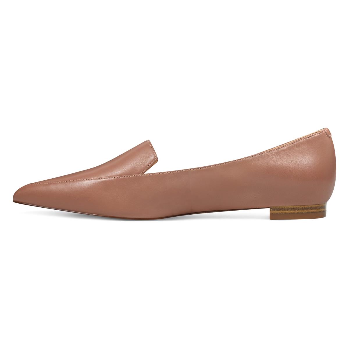 Beige Women's Nine West Abay Smoking Flats | GRKP82641