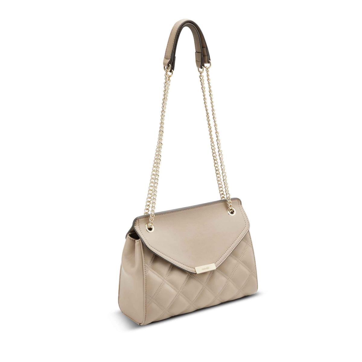 Beige Women's Nine West Ava Convertible Xbody Flap Crossbody Bags | QRUB84251