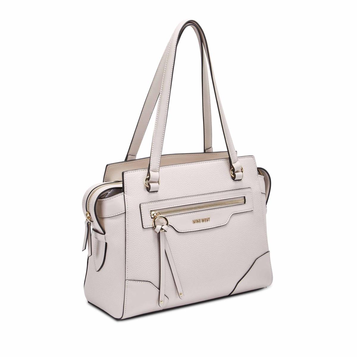 Beige Women's Nine West Brooklyn Jet Set Shldr Satchel Bags | PAKS84503