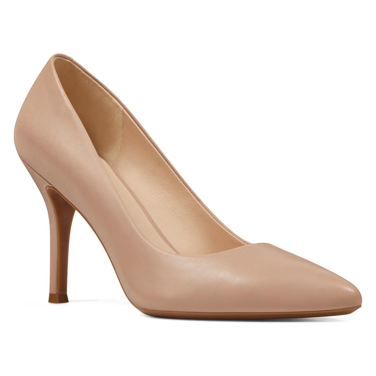 Beige Women's Nine West Fifth 9x9 Pointy Toe Pumps | IDPG87520