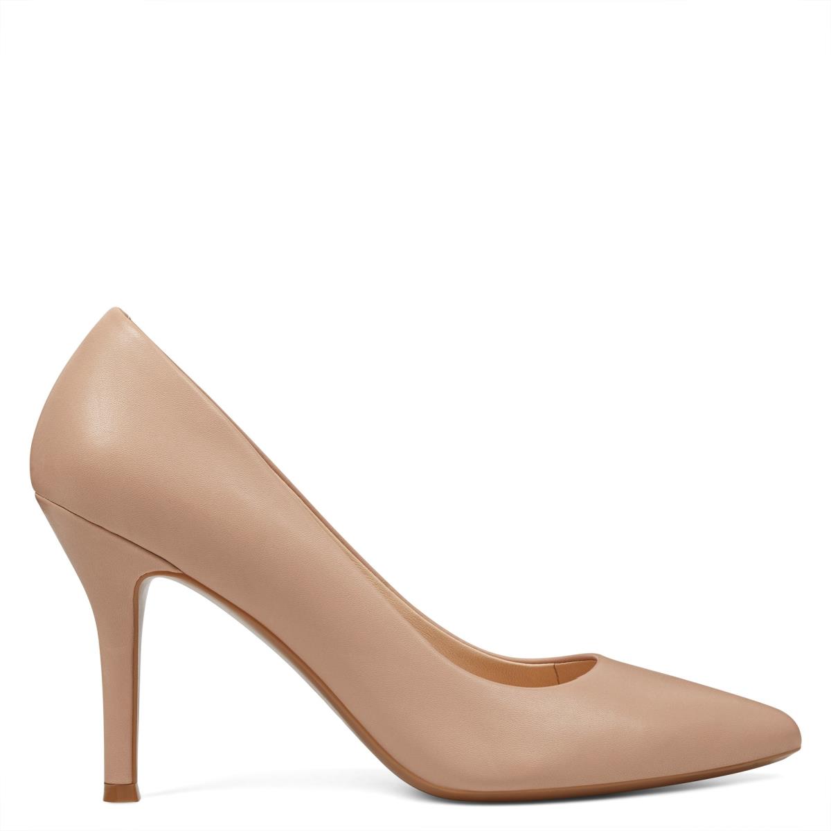 Beige Women\'s Nine West Fifth 9x9 Pointy Toe Pumps | IDPG87520