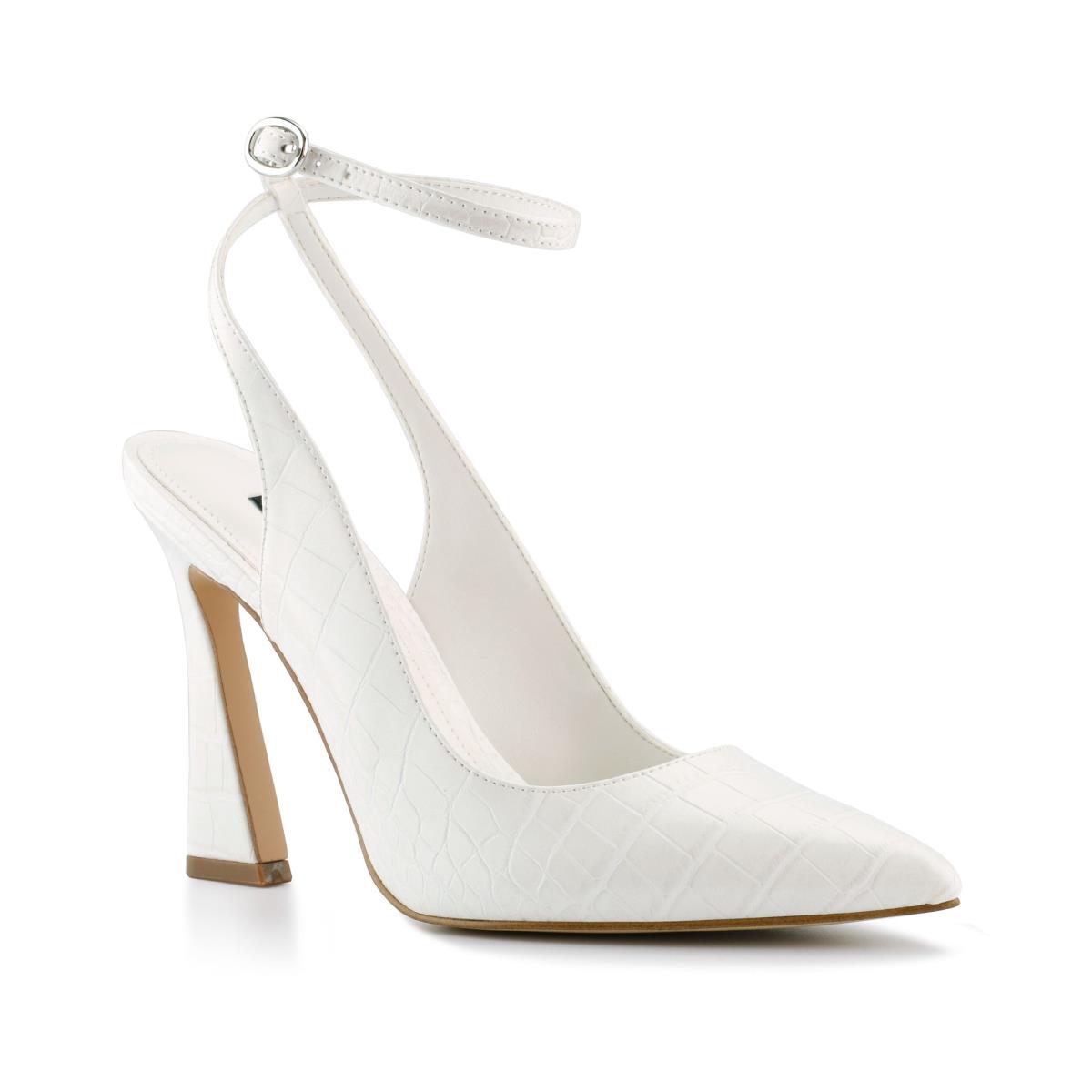 Beige Women's Nine West Tabita Ankle Strap Dress Pumps | IDHZ05714