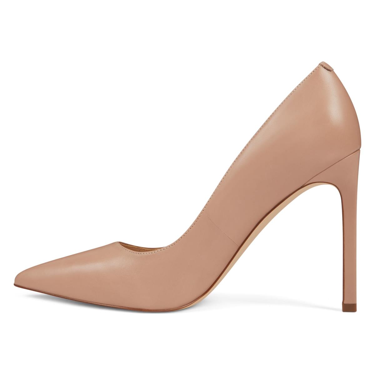 Beige Women's Nine West Tatiana Pointy Toe Pumps | IORV85341