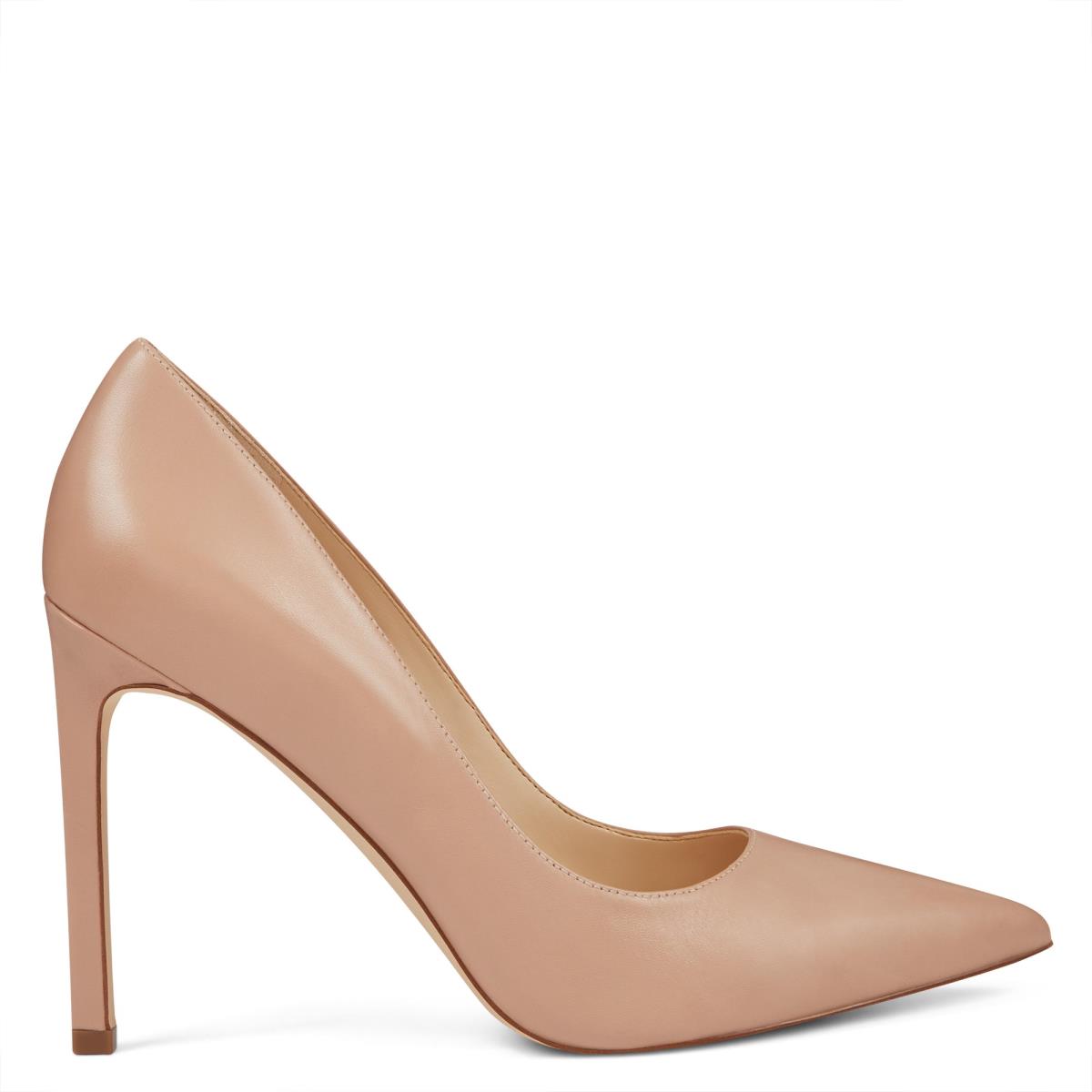 Beige Women\'s Nine West Tatiana Pointy Toe Pumps | IORV85341