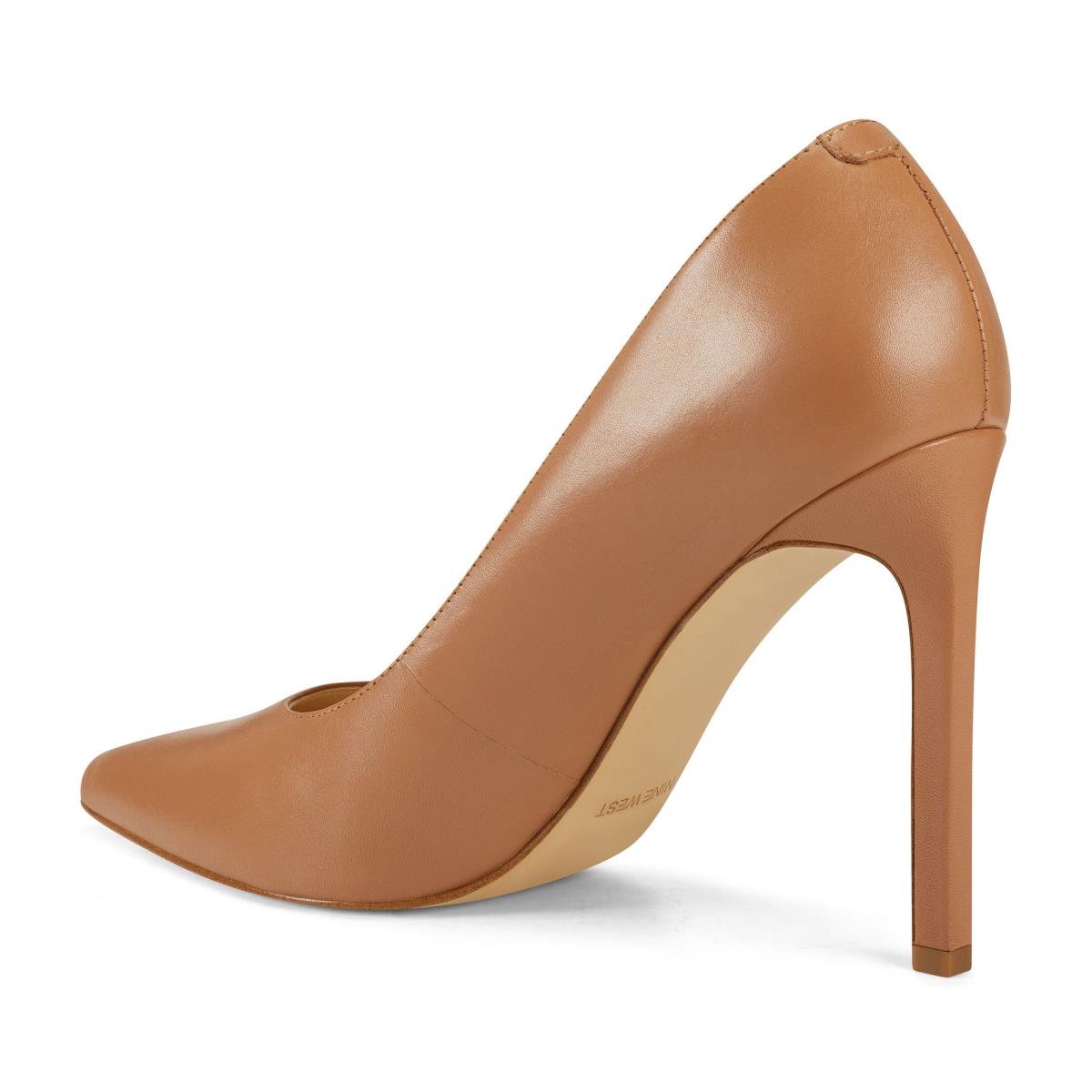 Beige Women's Nine West Tatiana Pointy Toe Pumps | UXDE26038