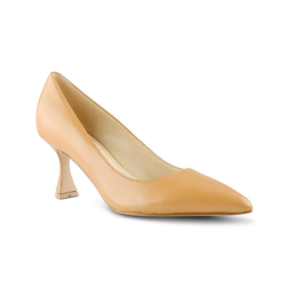 Beige Women's Nine West Workin Pointy Toe Pumps | TXBU61842