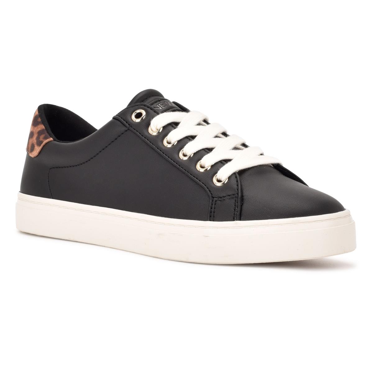 Black / Leopard Women's Nine West Best Casual Sneakers | IJTL75318