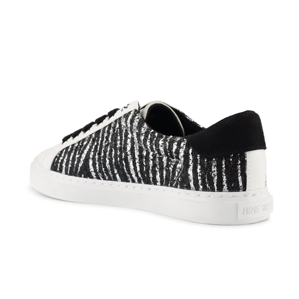 Black / White Women's Nine West Best Casual Sneakers | KJCM68291