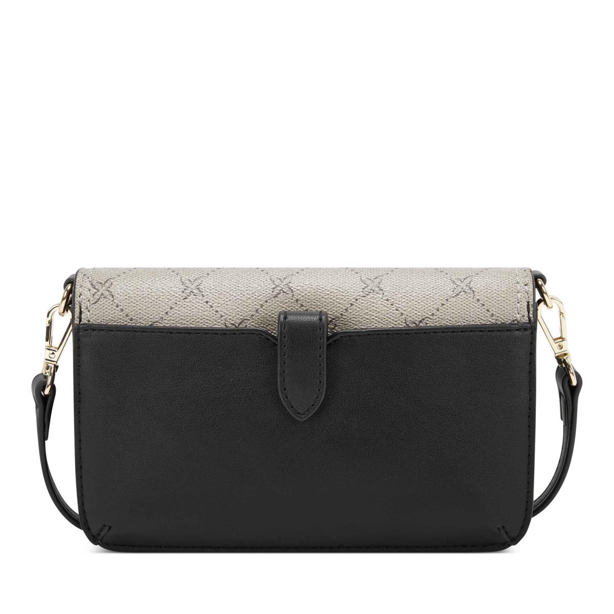 Black / White Women's Nine West Lawson Wallet On A String Crossbody Bags | JQUB59607