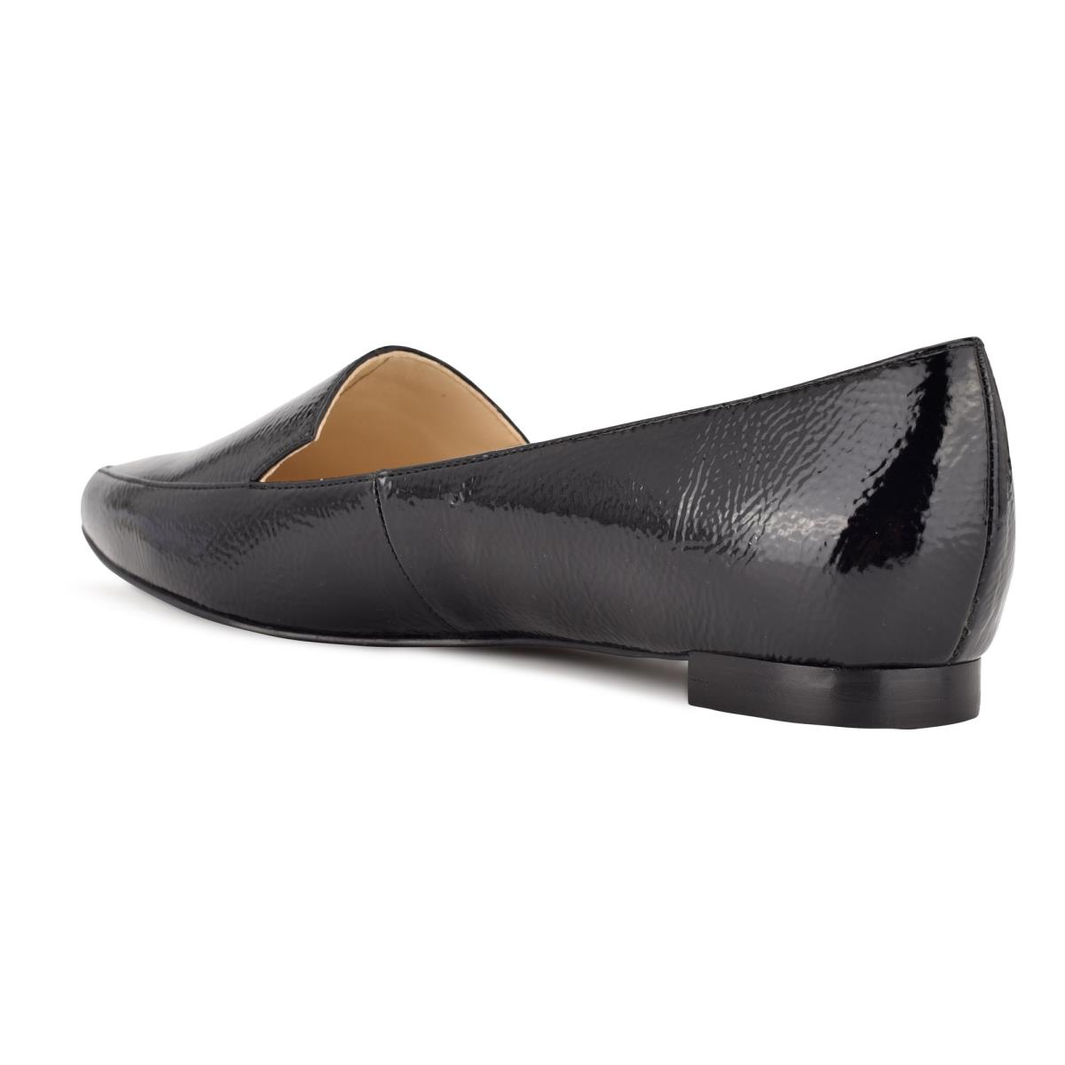 Black Women's Nine West Abay Smoking Flats | RMIT05379