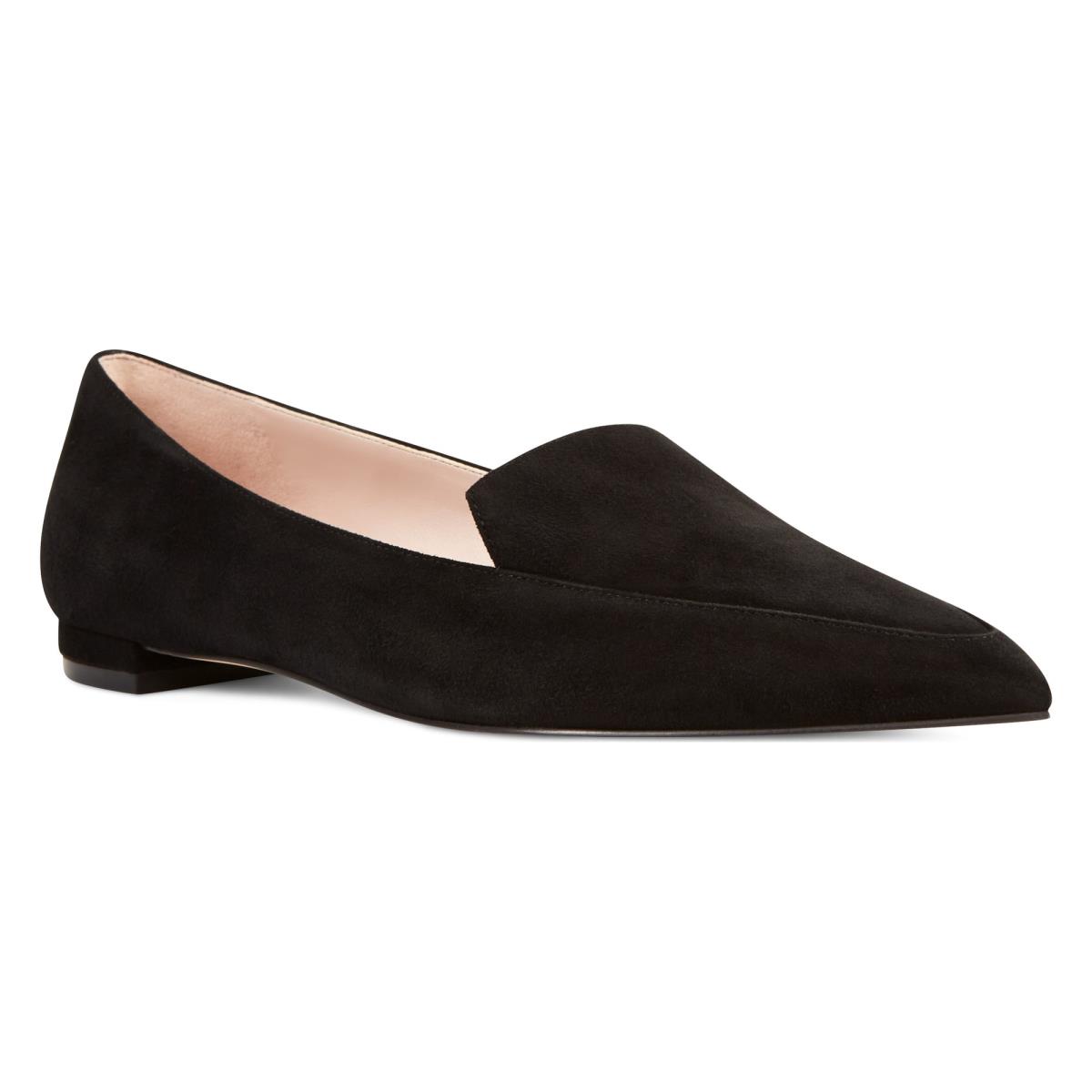 Black Women's Nine West Abay Smoking Flats | SUMA49537