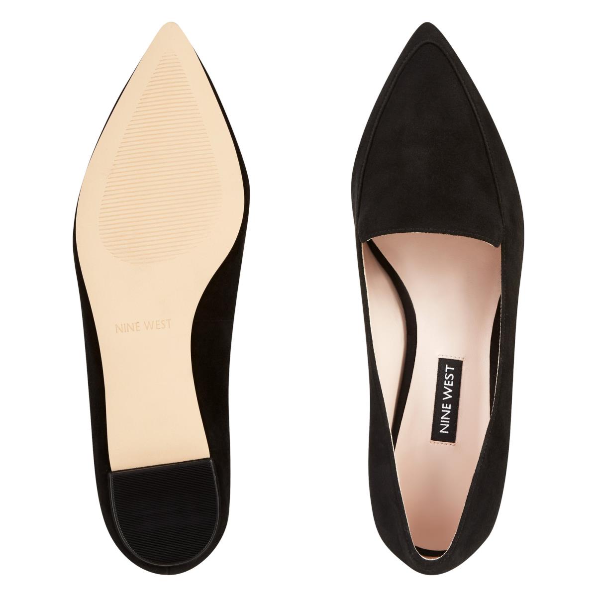 Black Women's Nine West Abay Smoking Flats | SUMA49537