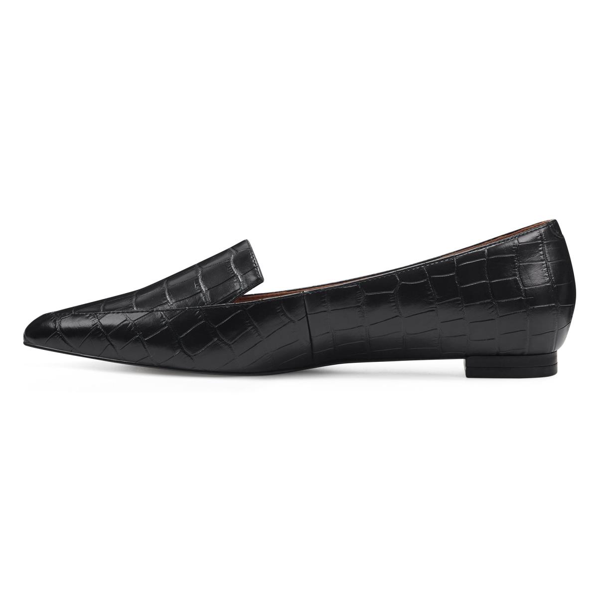 Black Women's Nine West Abay Smoking Flats | UKNV45367