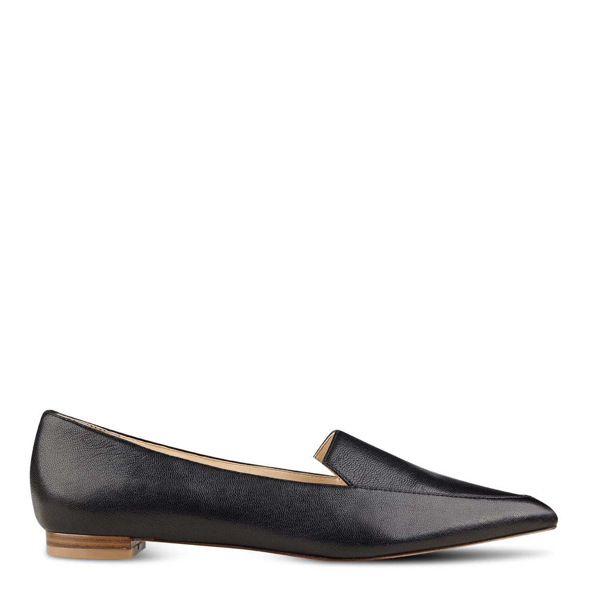 Black Women\'s Nine West Abay Smoking Flats | YMBV14865