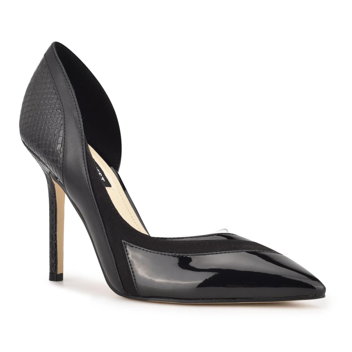 Black Women's Nine West Behave Pointy Toe Pumps | CBWA43759