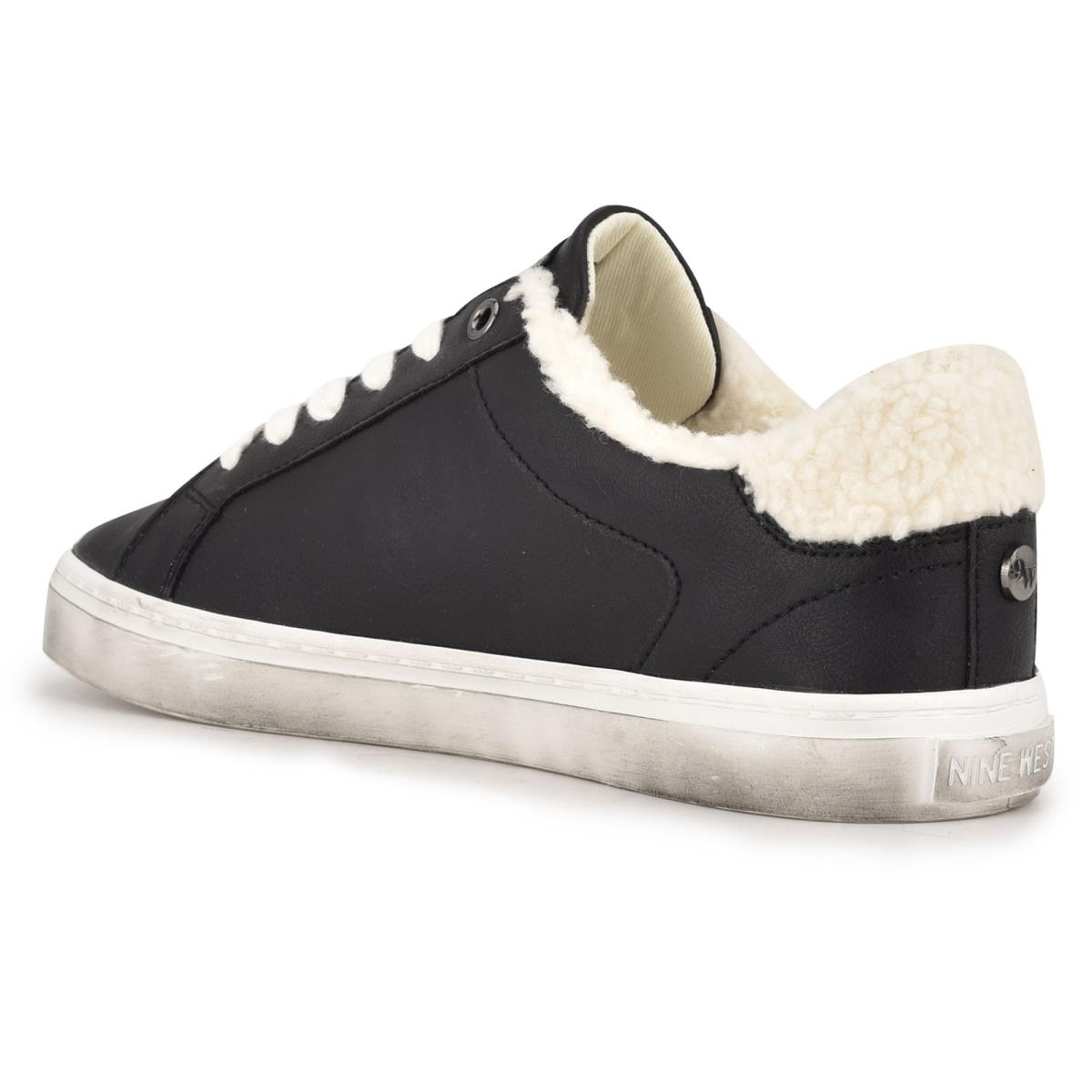 Black Women's Nine West Bribe Casual Sneakers | UZXM56023