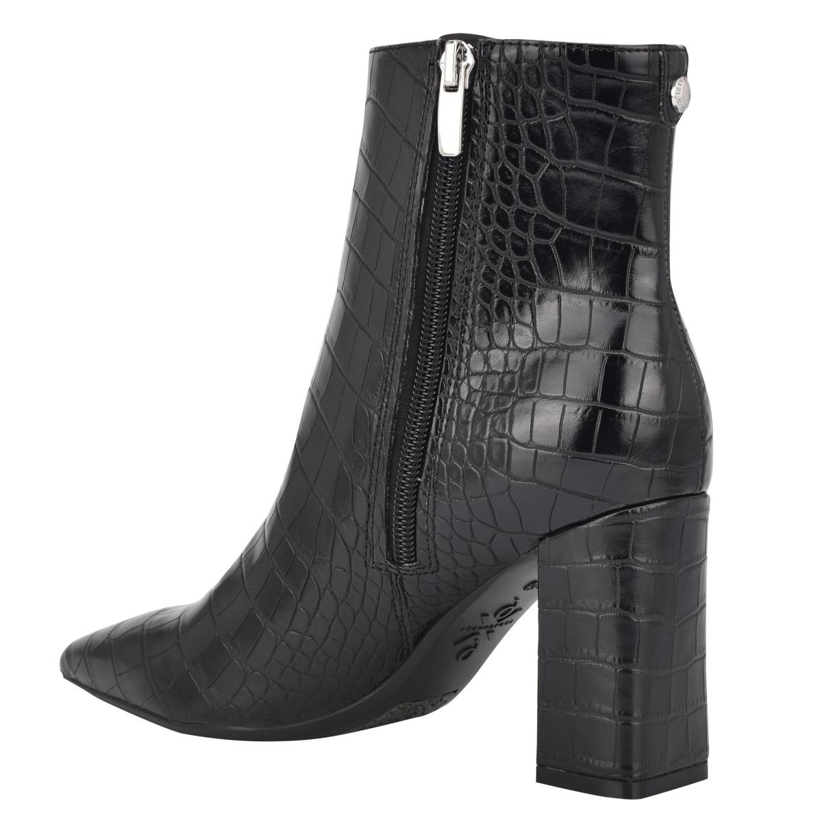 Black Women's Nine West Cacey 9x9 Heeled Booties | KDVT42351