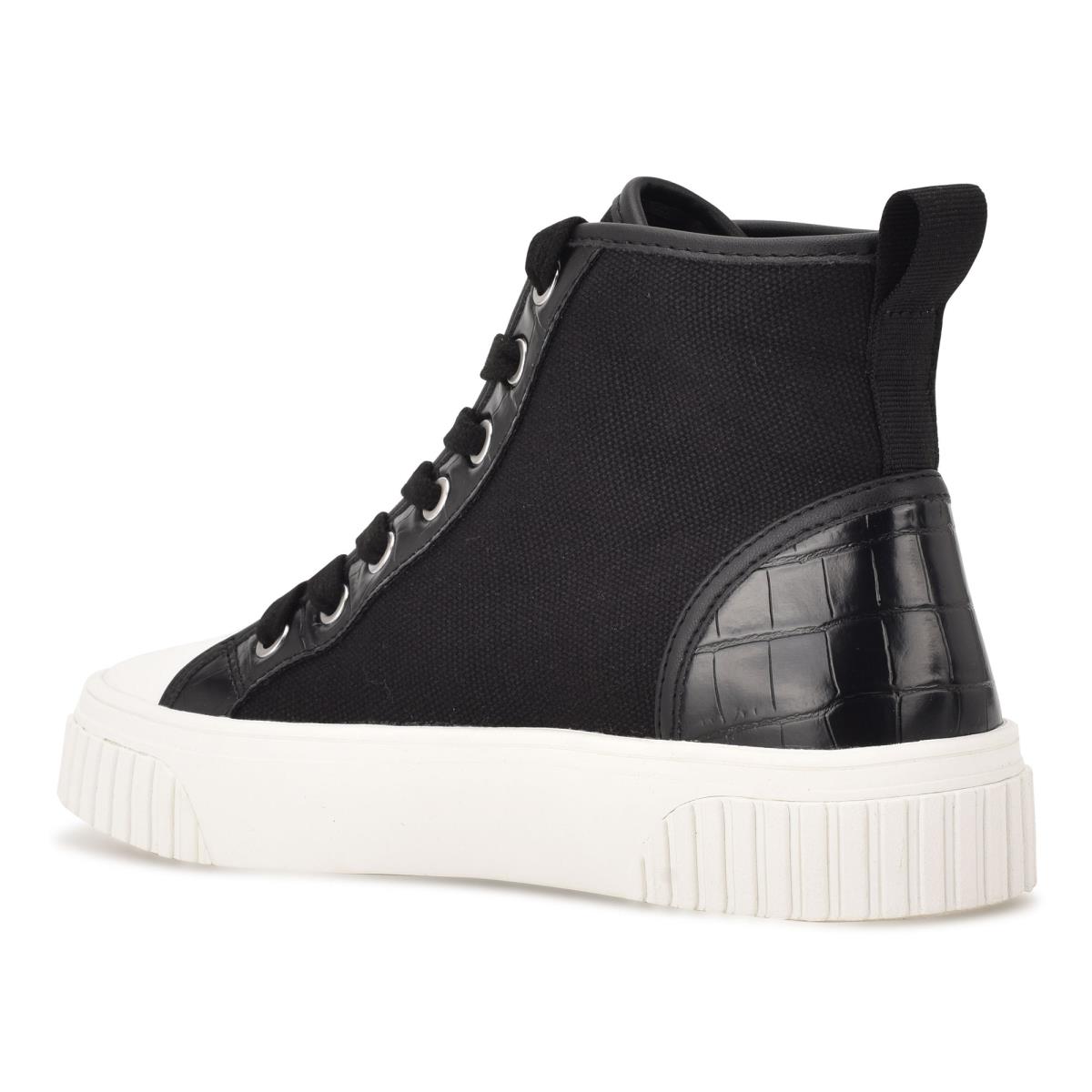 Black Women's Nine West Dyiane High Top Sneakers | RBDC20819