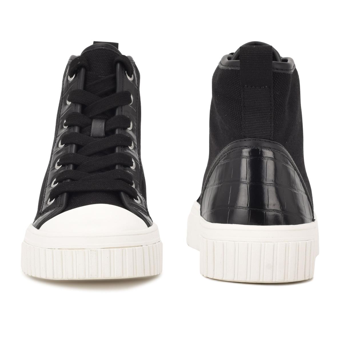 Black Women's Nine West Dyiane High Top Sneakers | RBDC20819