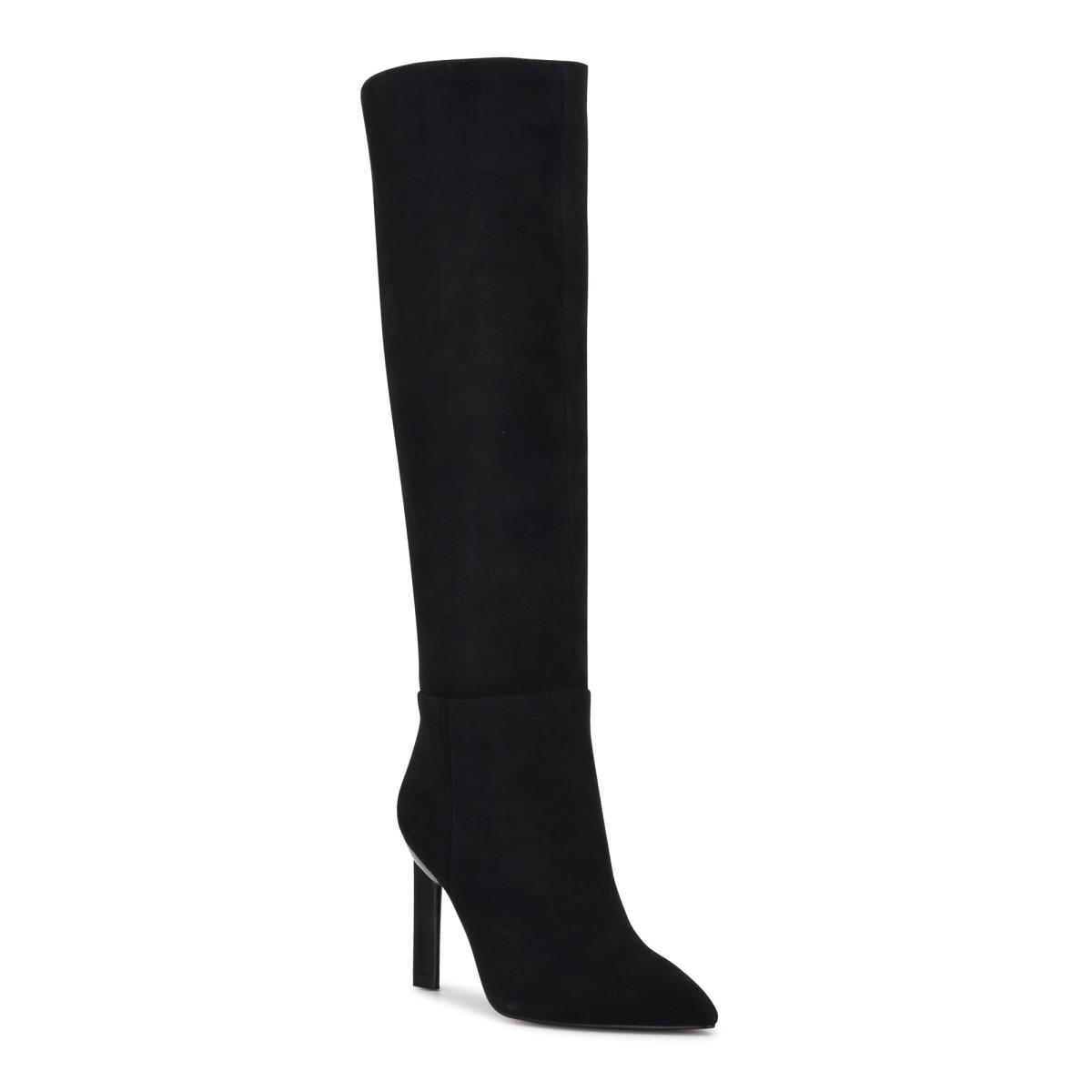 Black Women's Nine West Eardy Heeled Boots | VAWD17856