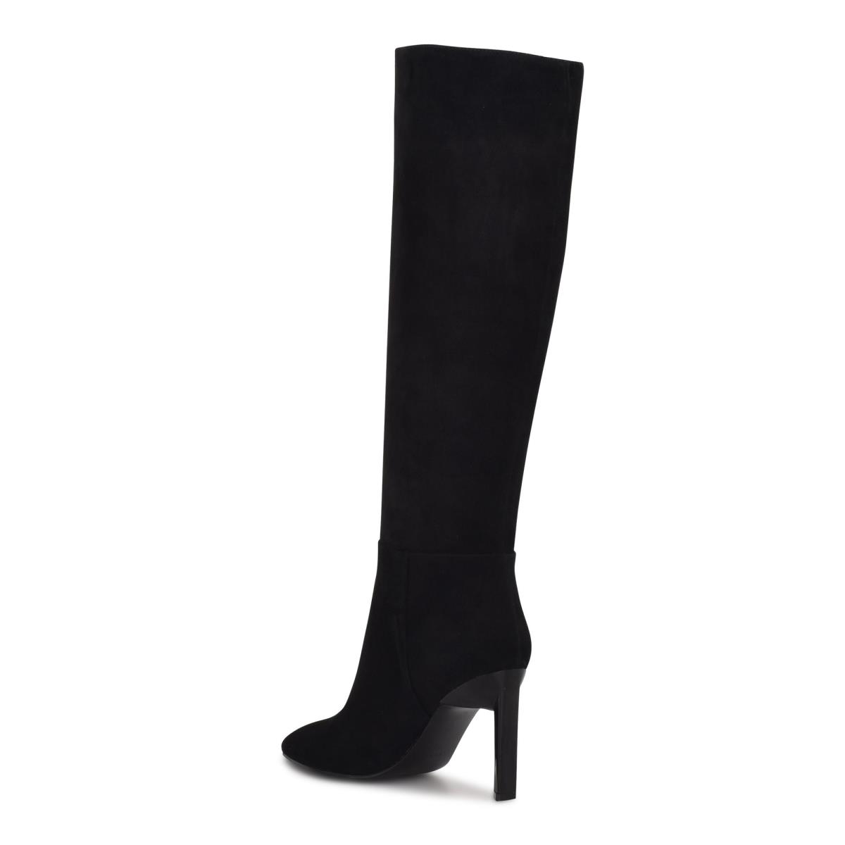 Black Women's Nine West Eardy Heeled Boots | VAWD17856