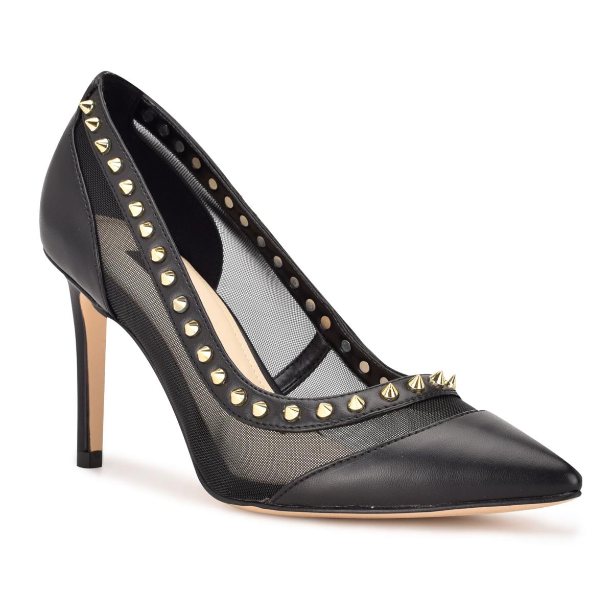 Black Women's Nine West Erian Pointy Toe Pumps | KLMA65173