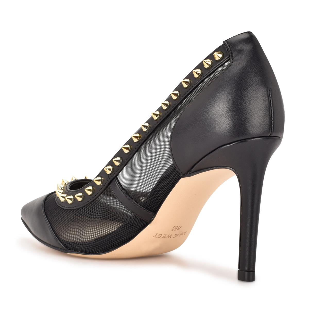 Black Women's Nine West Erian Pointy Toe Pumps | KLMA65173