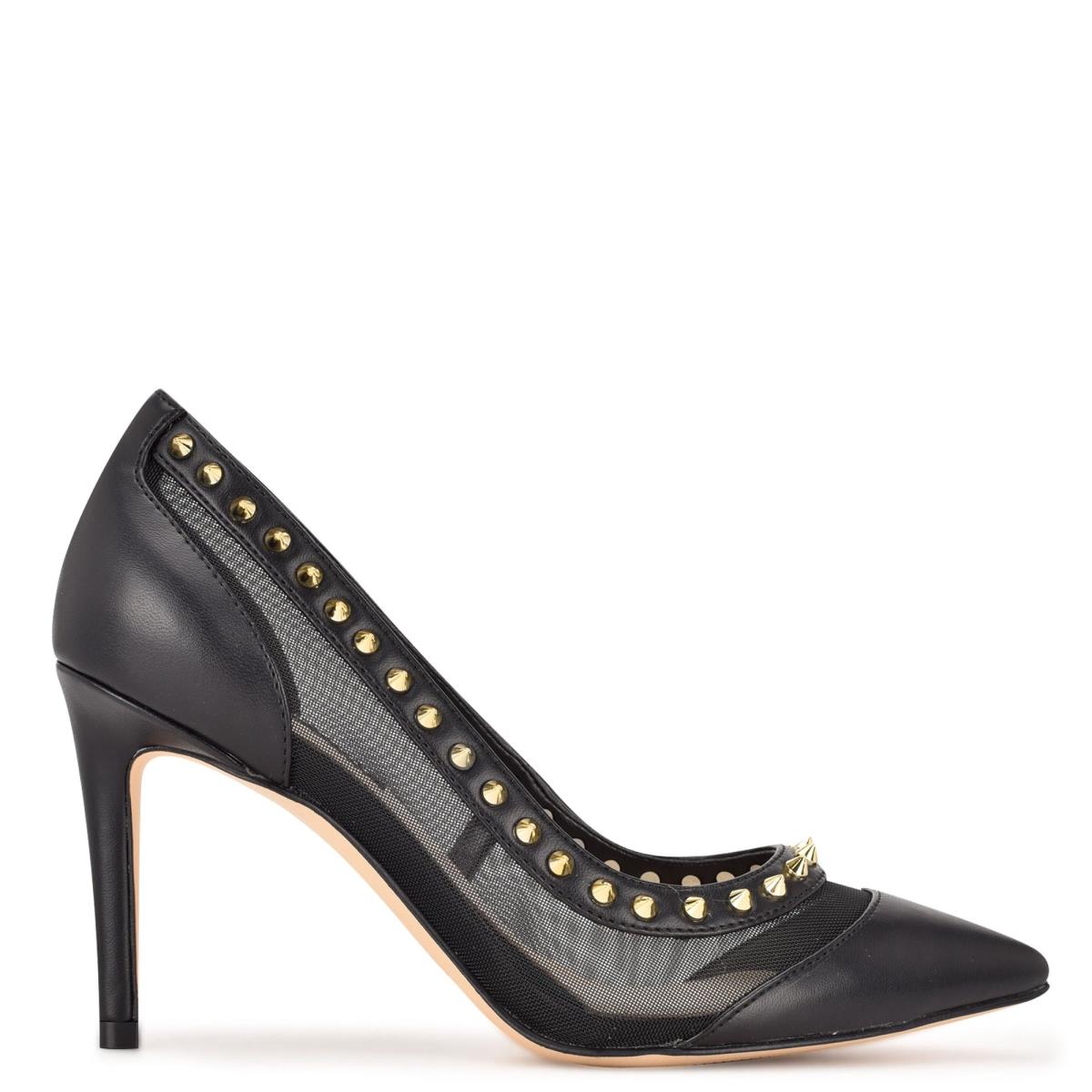 Black Women\'s Nine West Erian Pointy Toe Pumps | KLMA65173