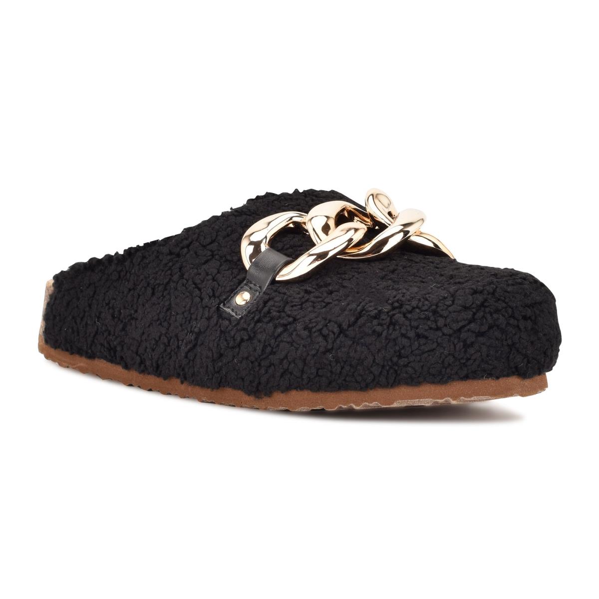 Black Women's Nine West Everyth Cozy Mules | AEFS69532