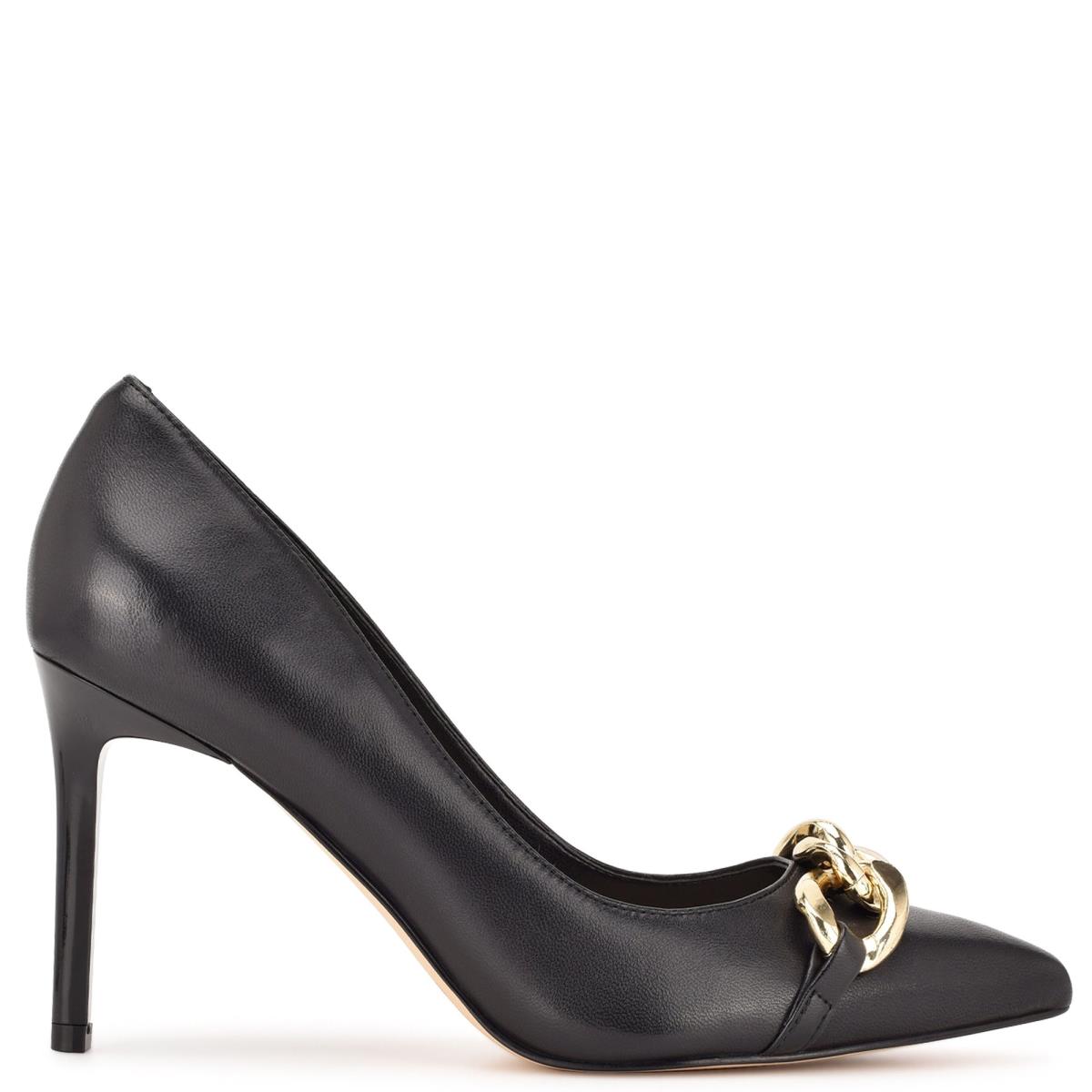 Black Women\'s Nine West Ezzie Pointy Toe Pumps | TXKJ05627