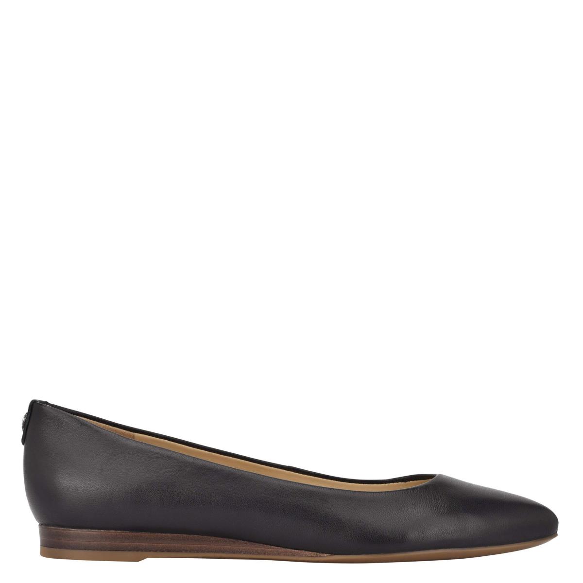 Black Women\'s Nine West Ferdi 9x9 Pointy Toe Flats | VLAE47326