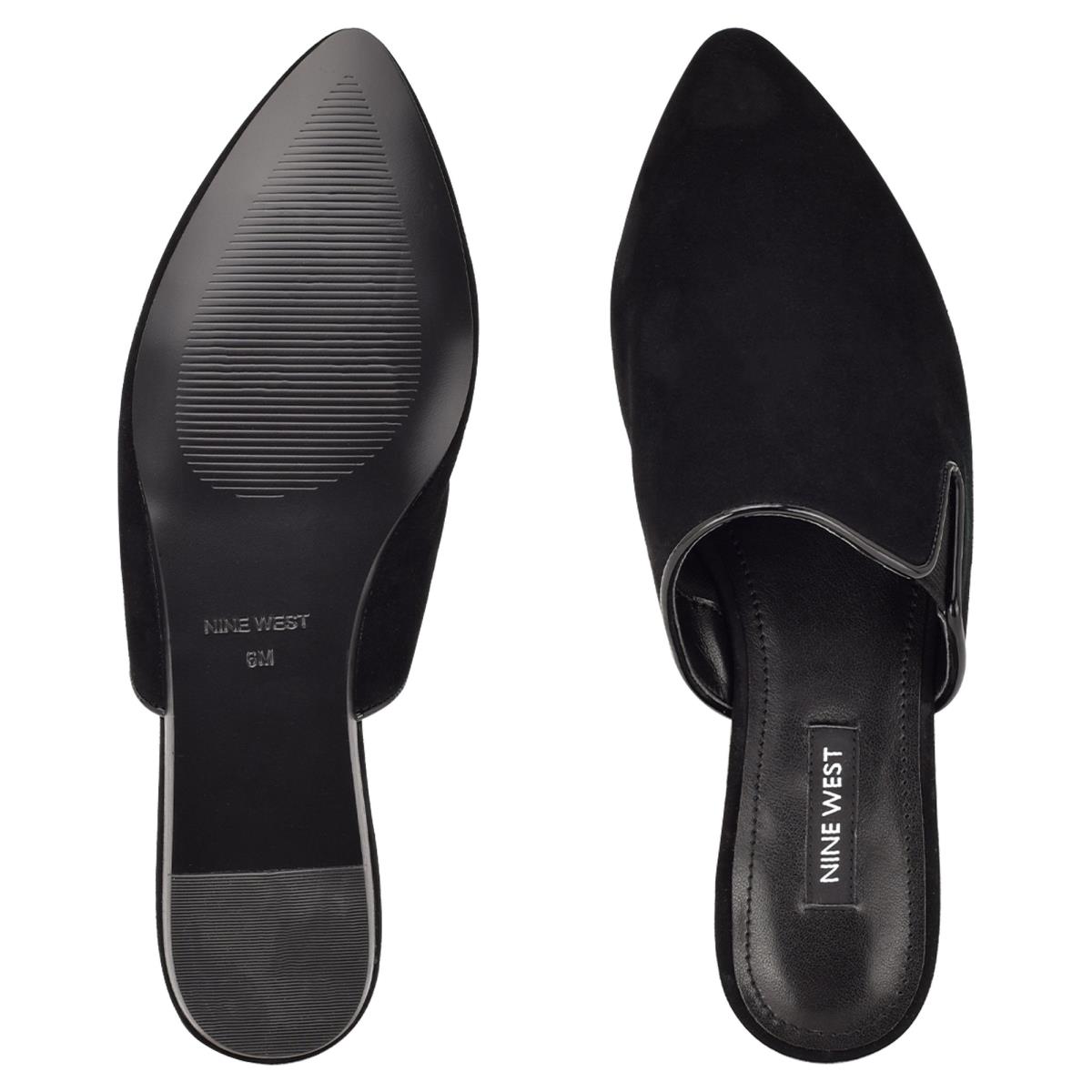 Black Women's Nine West Freeda Pointy Toe Mules | GWBL15802