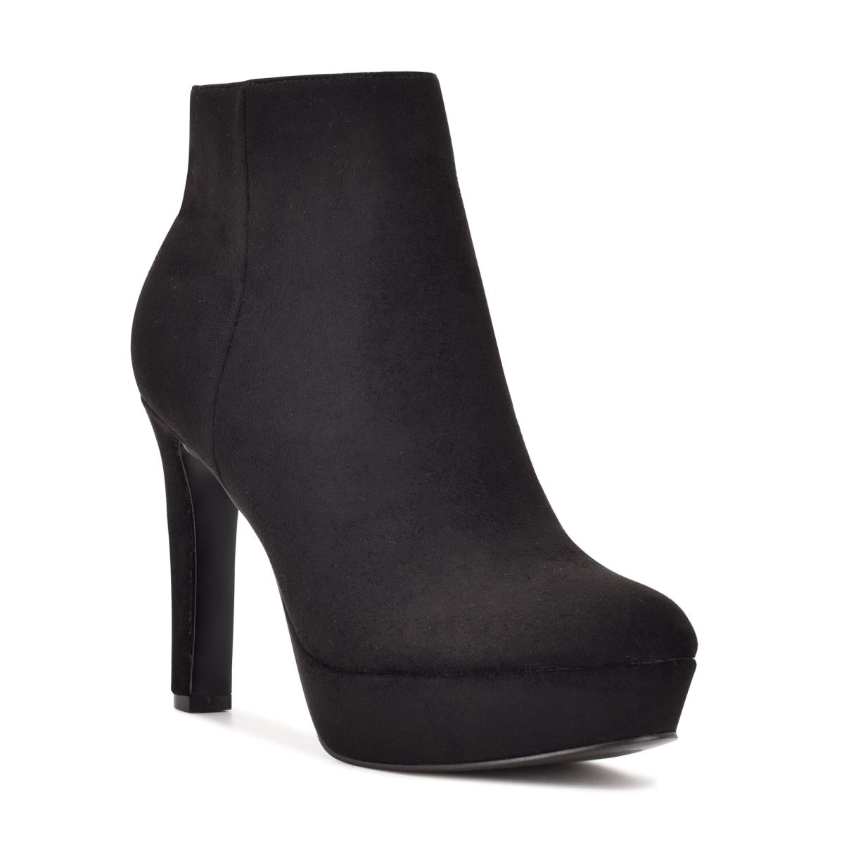 Black Women's Nine West Glowup Platform Booties | UPTO18049