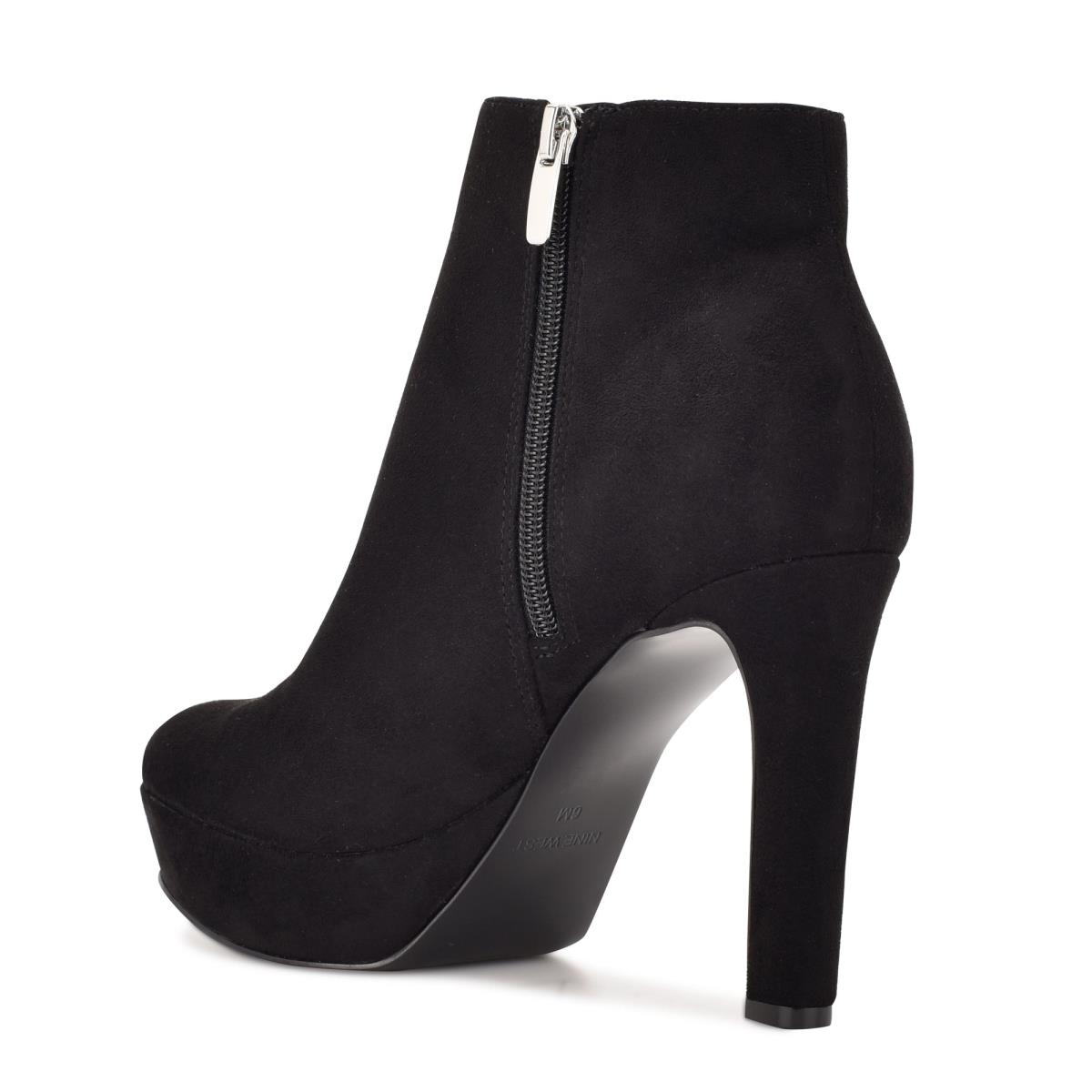 Black Women's Nine West Glowup Platform Booties | UPTO18049