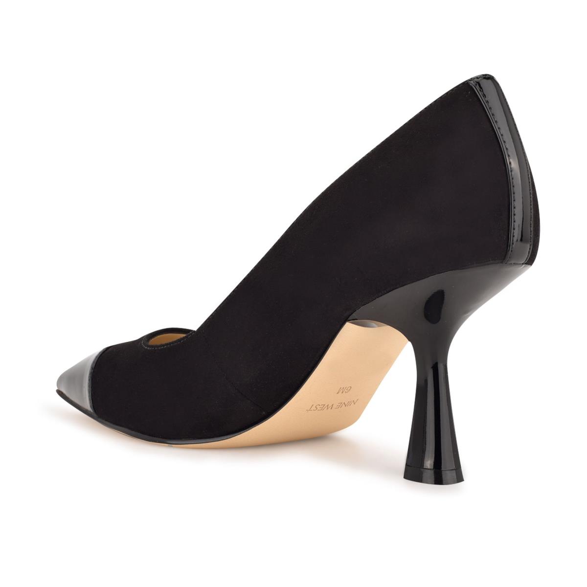 Black Women's Nine West Hippa Pointy Toe Pumps | BRDY32485