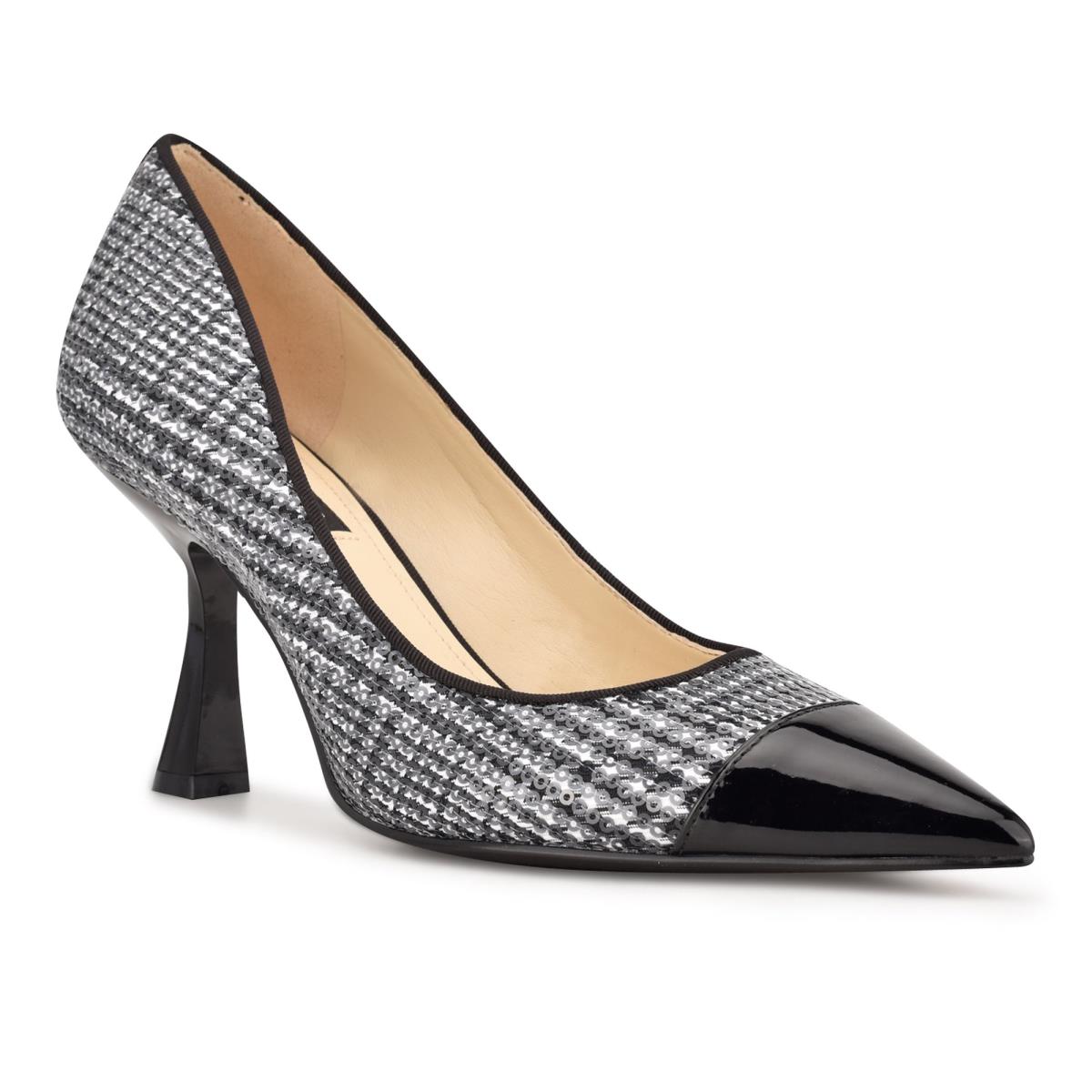 Black Women's Nine West Hippa Pointy Toe Pumps | BTJC45031