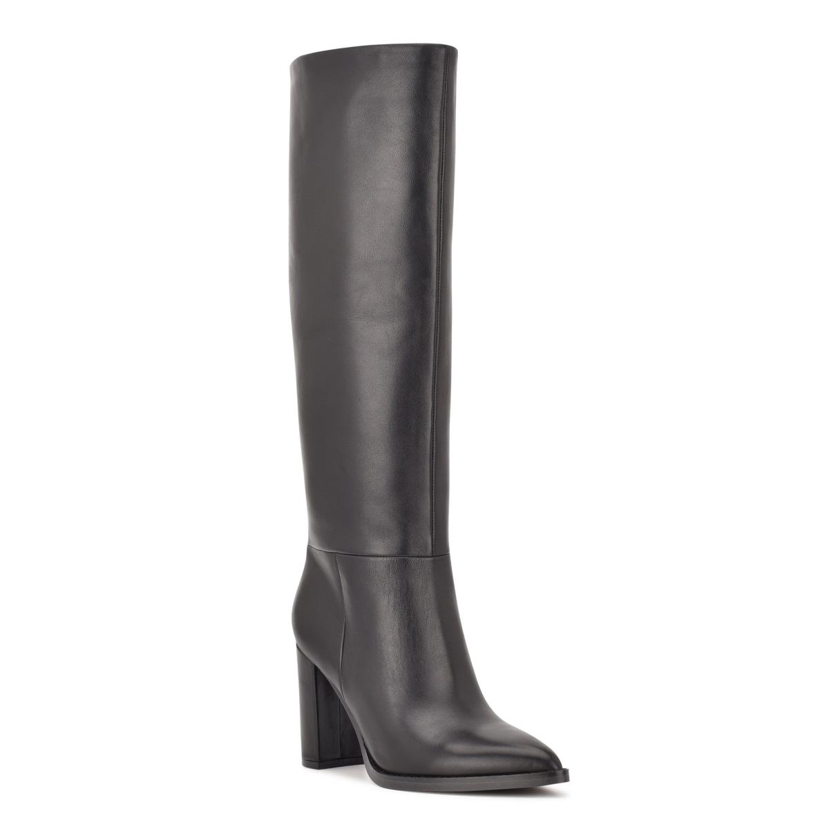 Black Women's Nine West Hiya Heeled Boots | OIQL42395