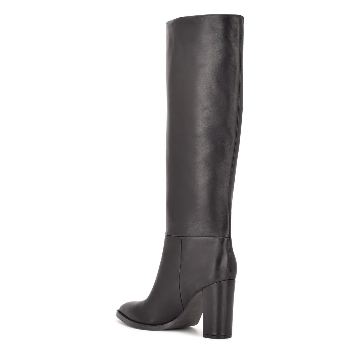 Black Women's Nine West Hiya Heeled Boots | OIQL42395