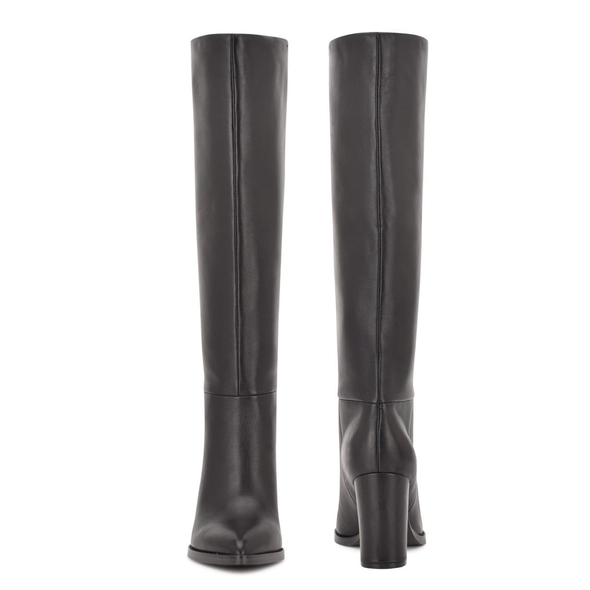 Black Women's Nine West Hiya Heeled Boots | OIQL42395