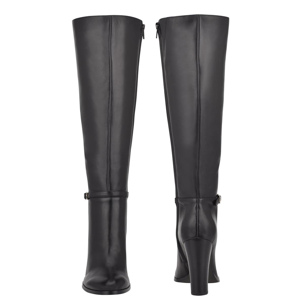 Black Women's Nine West Kimy Heeled Boots | VKDA27354