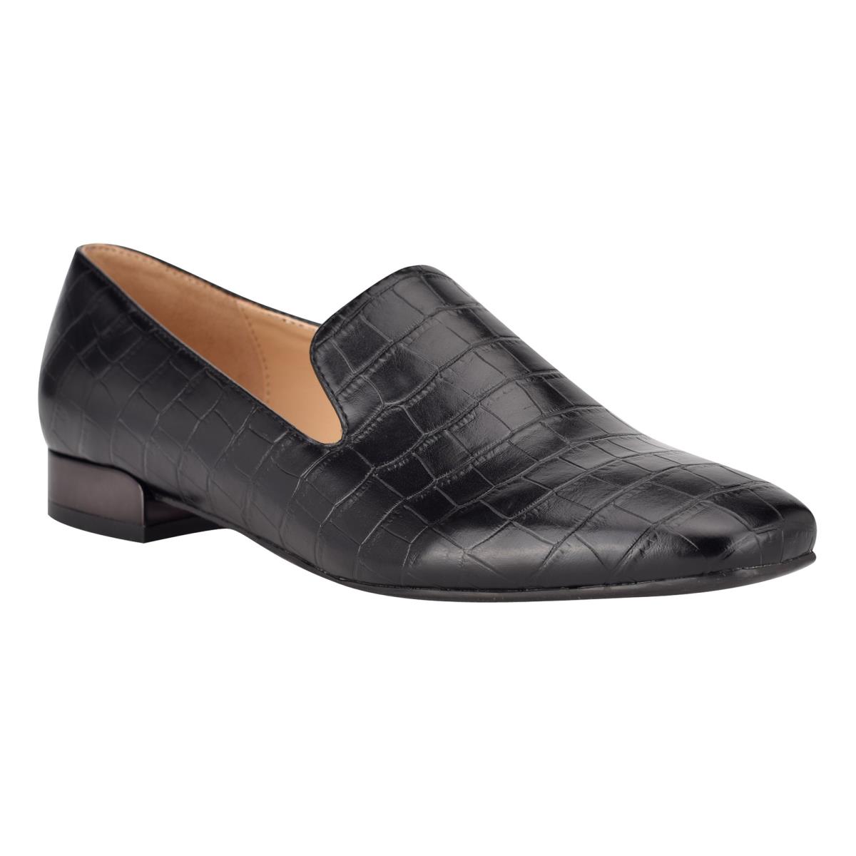 Black Women's Nine West Lisette Smoking Flats | LGPZ72805