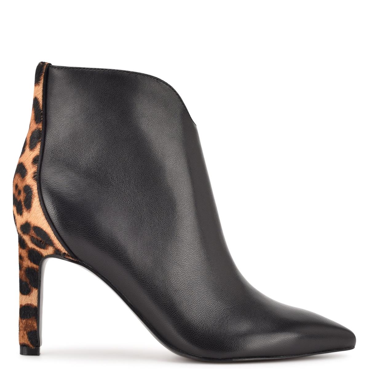 Black Women\'s Nine West Mikale Pointy Toe Booties | XJHE60234