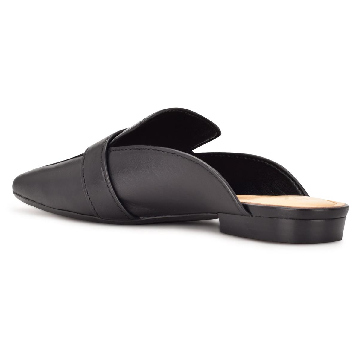 Black Women's Nine West Neat 9x9 Loafer Mules | JWOD54610