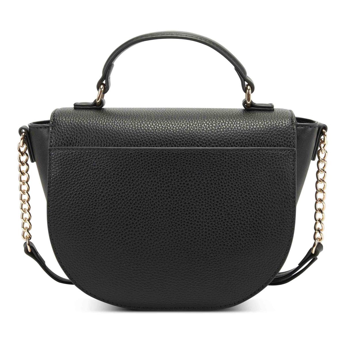 Black Women's Nine West Nemi Top Handle Flap Crossbody Bags | MLEY03475