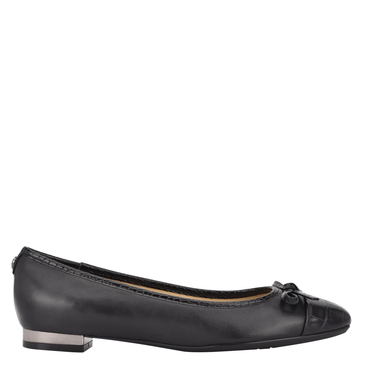 Black Women\'s Nine West Olly 9x9 Ballet Flats | AODW06152