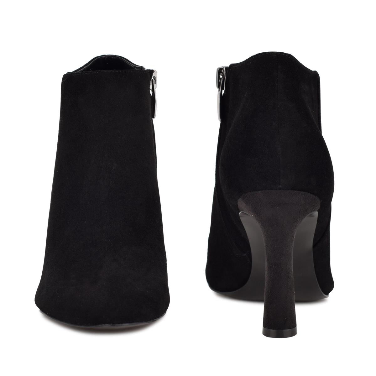 Black Women's Nine West Raze Dress Booties | USQZ20386