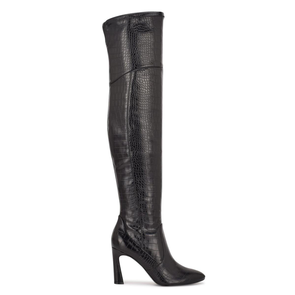 Black Women\'s Nine West Sizzle Over The Knee Heel Boots | ARTP78261