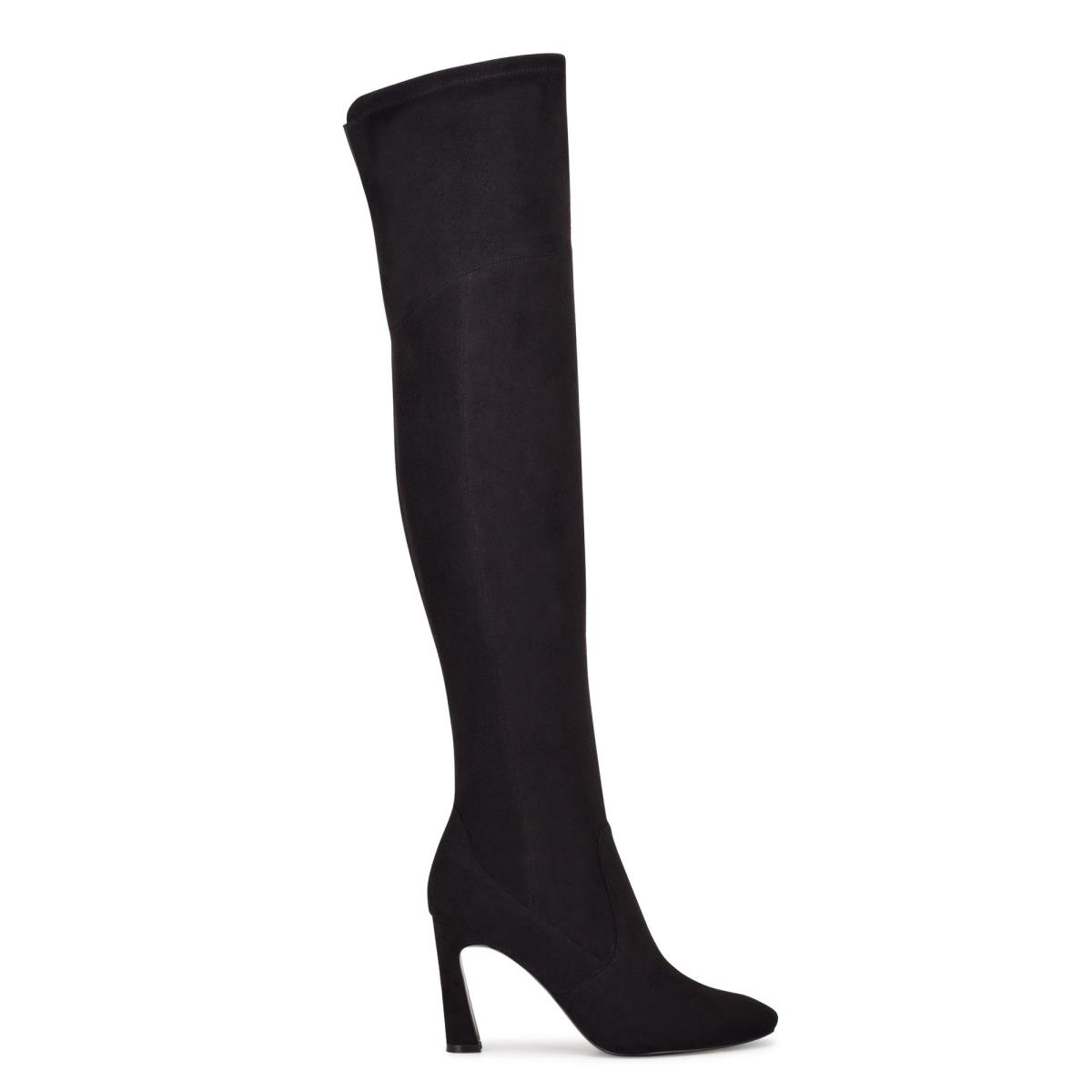 Black Women\'s Nine West Sizzle Over The Knee Heel Boots | XFOC74381