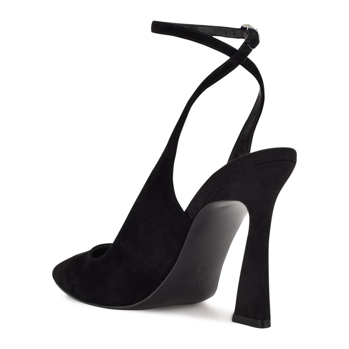 Black Women's Nine West Tabita Ankle Strap Dress Pumps | CFSI05794