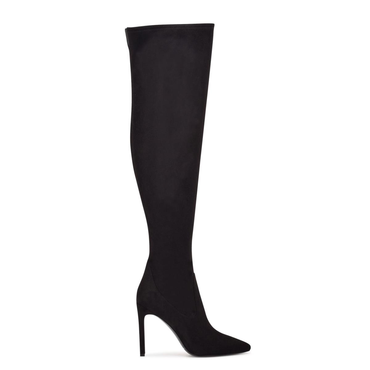 Black Women\'s Nine West Tacy Over The Knee Boots | GWQD84560